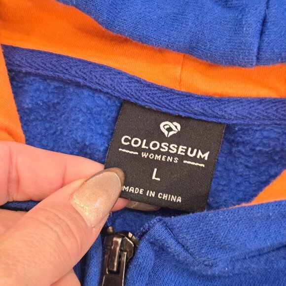 Florida Gators kids Zip-Up Hoodie size L Colosseum Blue & Orange - Picture 4 of 6